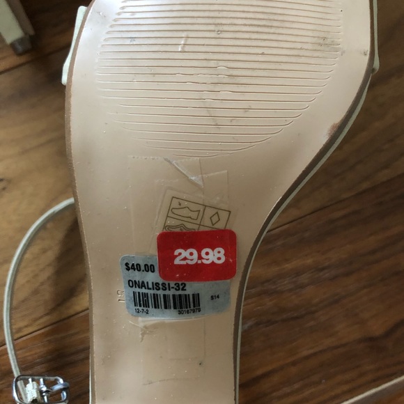 Call it spring- nude beige heel sandals - Picture 7 of 7